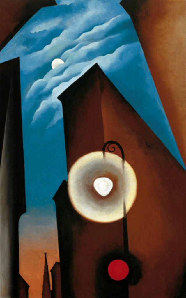 New York avec la Lune par Georgia O'Keeffe