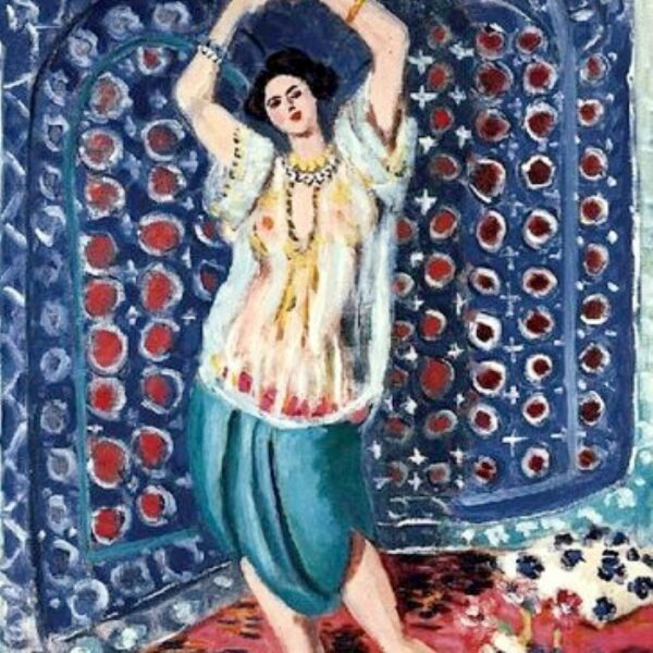 Odalisque au tambourin, harmonie en bleu de Matisse
