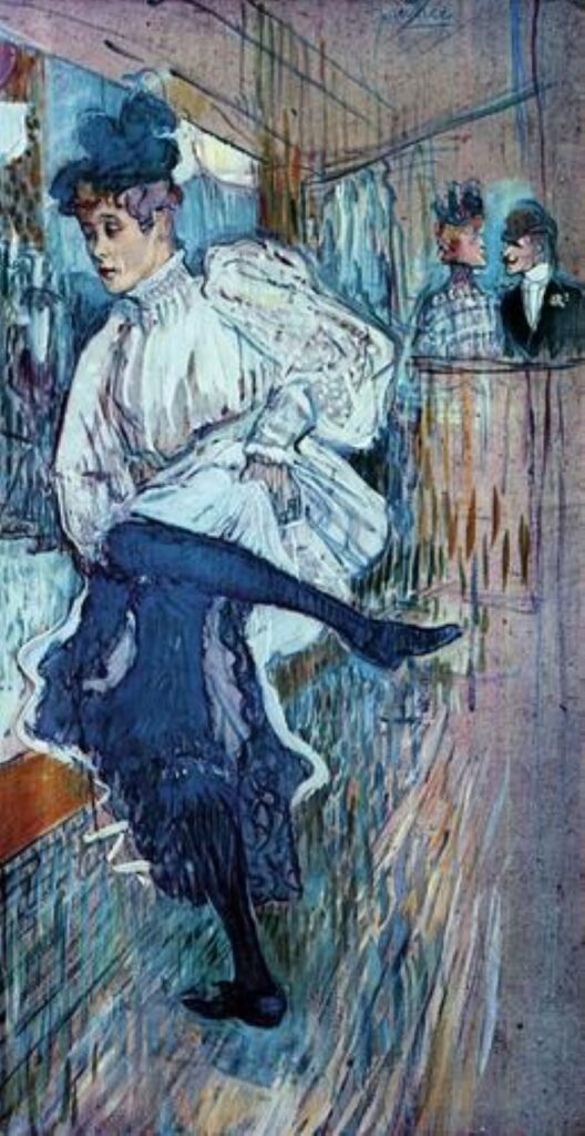Jane Avril dansant par Toulouse-Lautrec