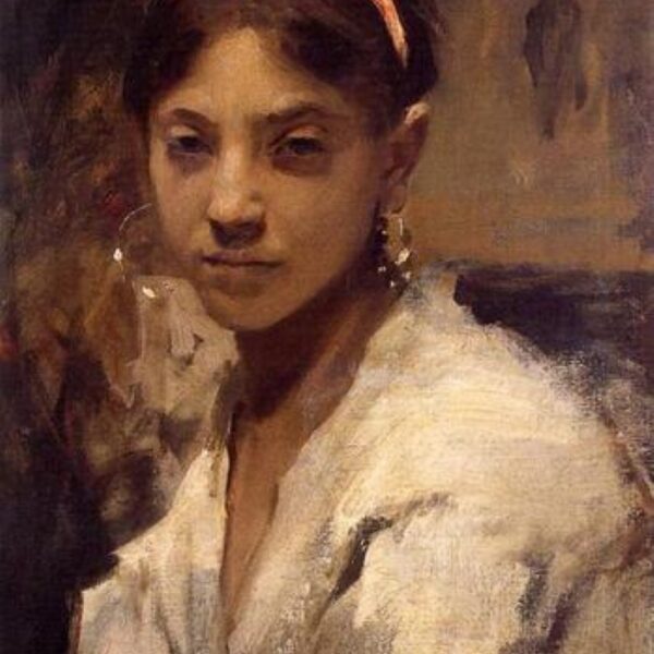Portrait d'une jeune fille à Capri par John Singer Sargent