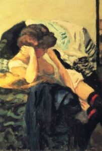 La Jarretière rouge de Pierre Bonnard