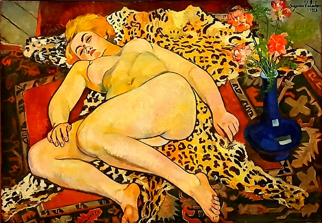 Catherine nue allongée sur une peau de panthère de Suzanne Valadon