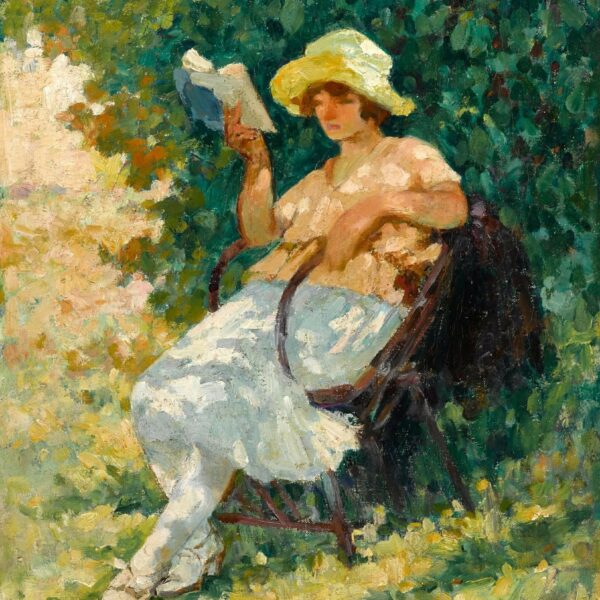 La lecture au jardin par Henri Lebasque