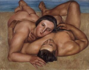 Couple à la plage par Jose de Togores