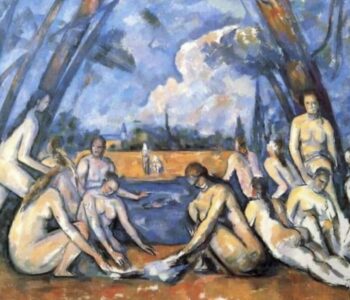 Les grandes baigneuses par Paul Cézanne