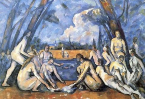 Les grandes baigneuses par Paul Cézanne