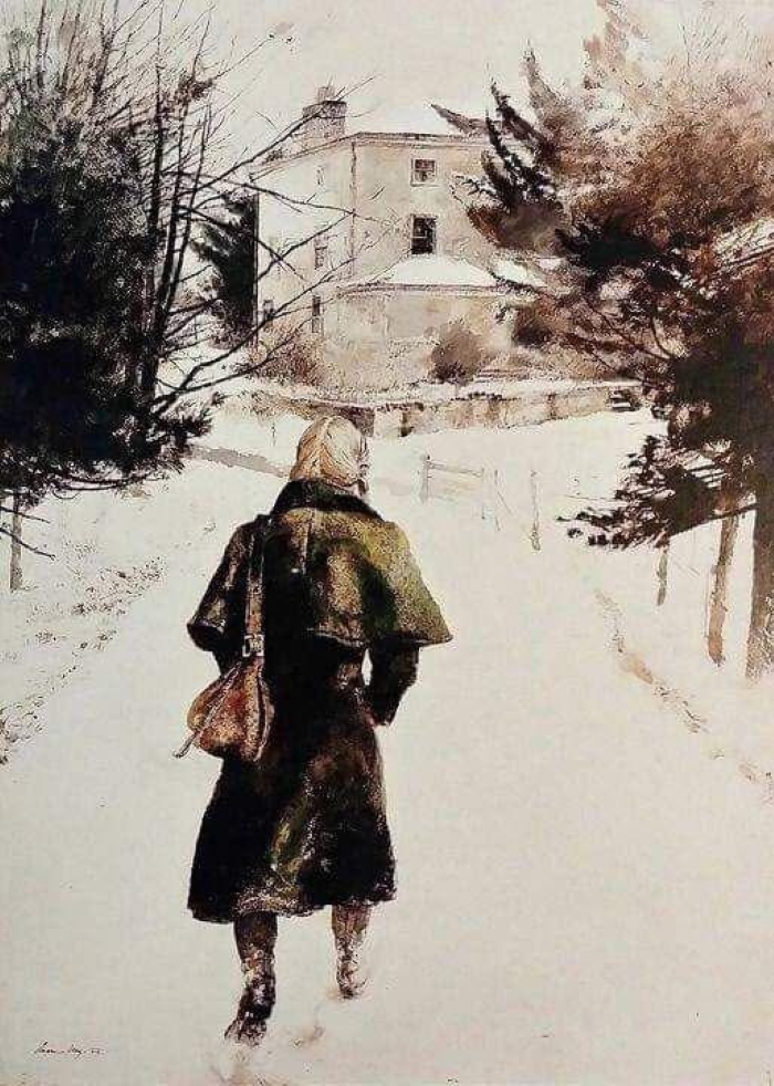 Manteau en loden, tableau d'Andrew Wyeth