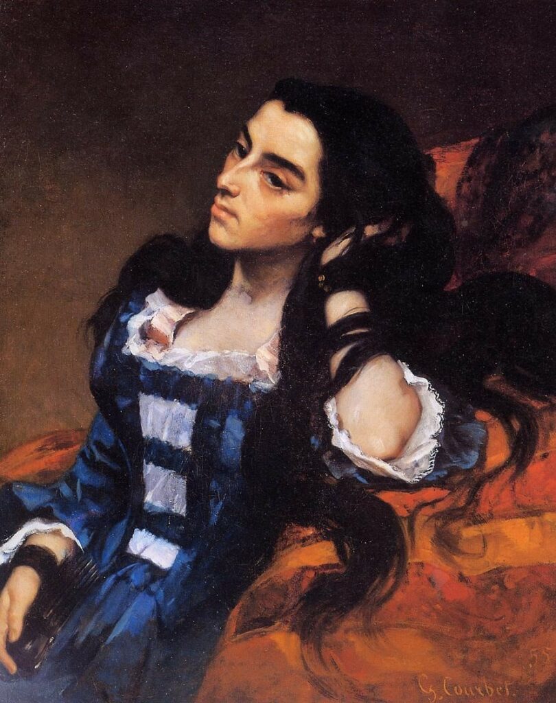 Portrait d'une femme espagnole par Courbet