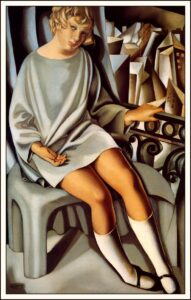Kizette sur le balcon de Tamara de Lempicka