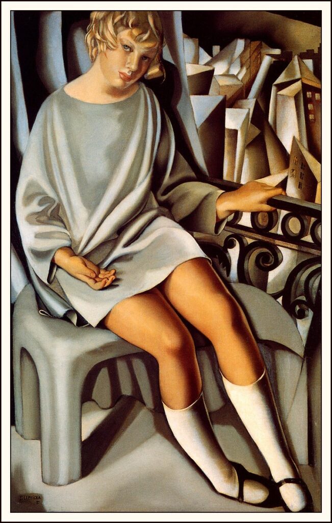 Kizette sur le balcon de Tamara de Lempicka