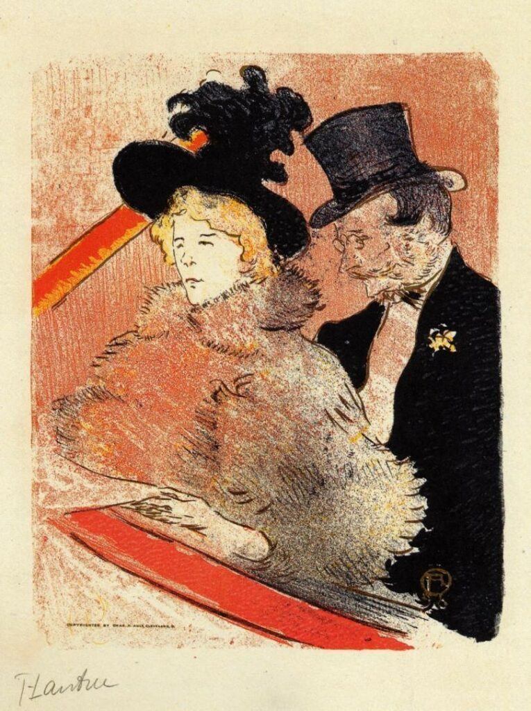 Au concert par Toulouse-Lautrec