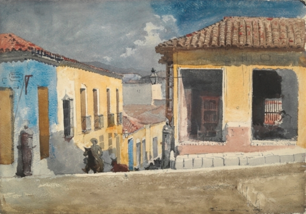 Santiago de Cuba, scène de rue de Winslow Homer