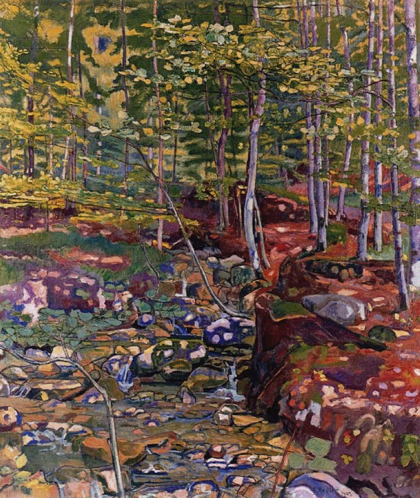 La forêt près de Reichenbach par Ferdinand Hodler