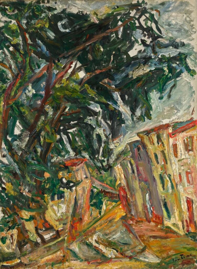 L'entrée du village par Chaïm Soutine