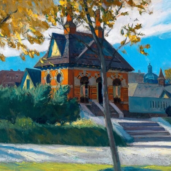 Gare de la petite ville par Edward Hopper