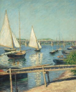 Voiliers à Argenteuil de Caillebotte