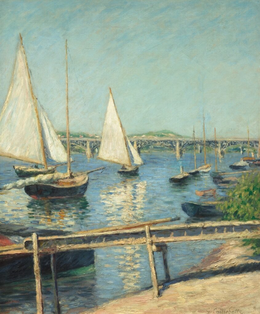 Voiliers à Argenteuil de Caillebotte