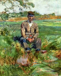 Un ouvrier à Celeyran par Toulouse-Lautrec
