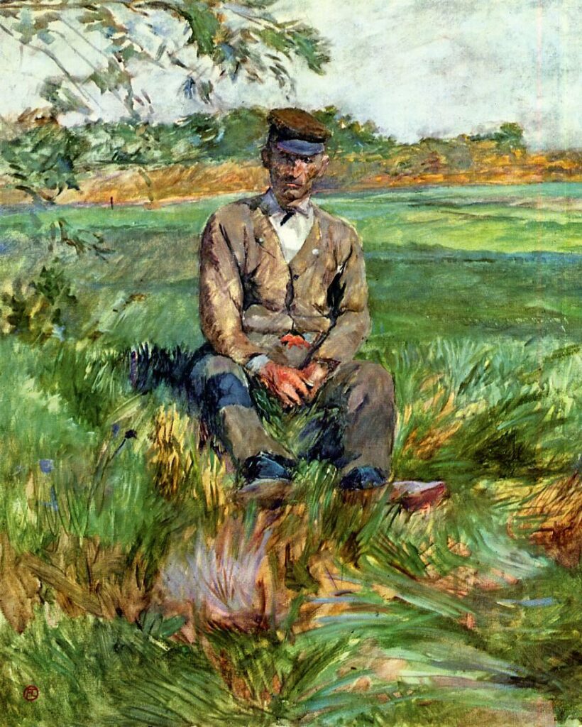 Un ouvrier à Celeyran par Toulouse-Lautrec