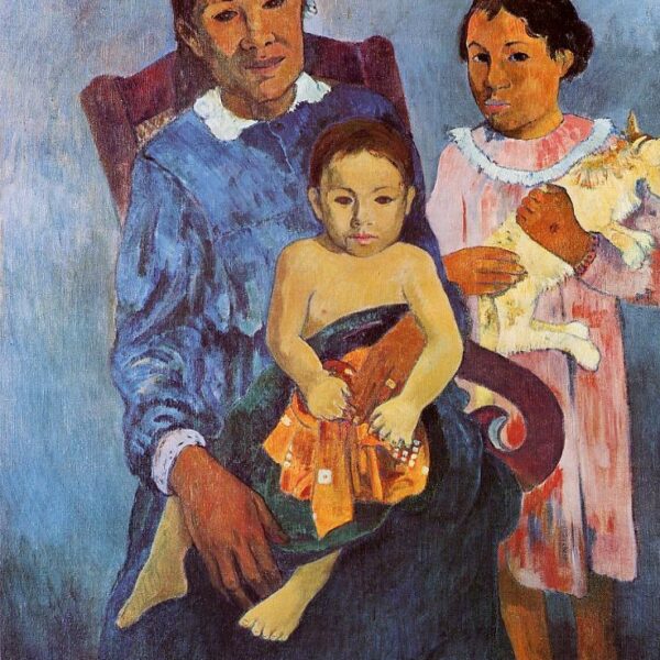 Tahitienne et deux enfants par Paul Gauguin