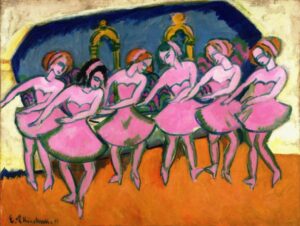 Six danceuses (1911) par Ernst Lurdwig Kirchner