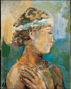 Fille avec un collier (1930) d'Oskar Kokoschka