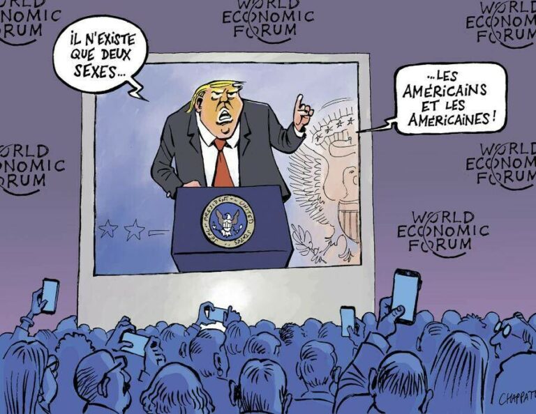 Les 2 sexes, dessin de Chappatte