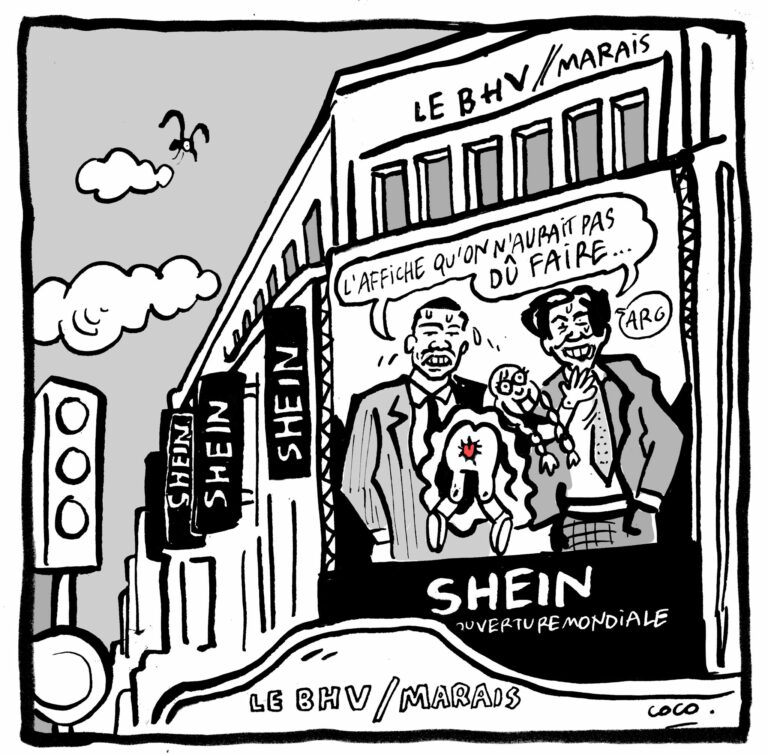 Shein, ouverture mondiale, dessin de Coco