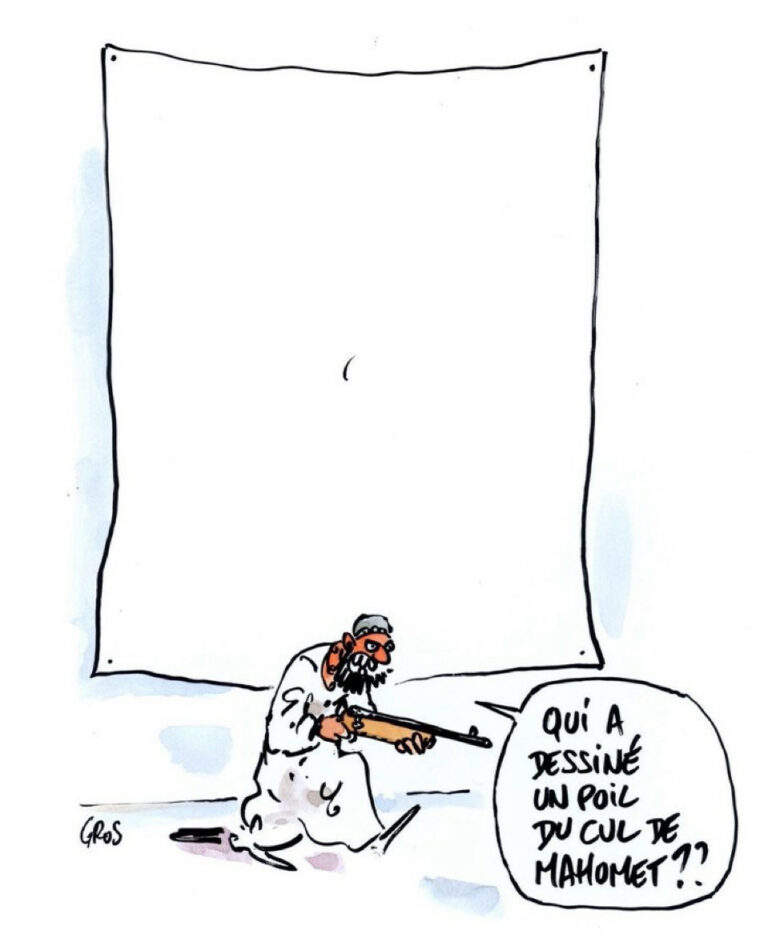 Blasphème, dessin de Pascal Gros