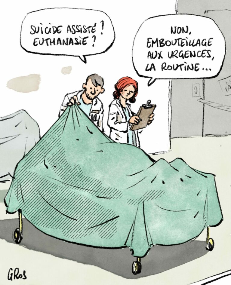 Fin de vie, dessin de Pascal Gros