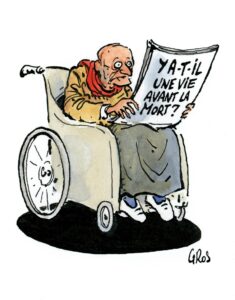 Y a-t-il une vie avant la mort, dessin de Pascal Gros
