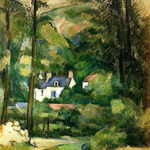 Maisons dans la verdure (1881) de Cézanne
