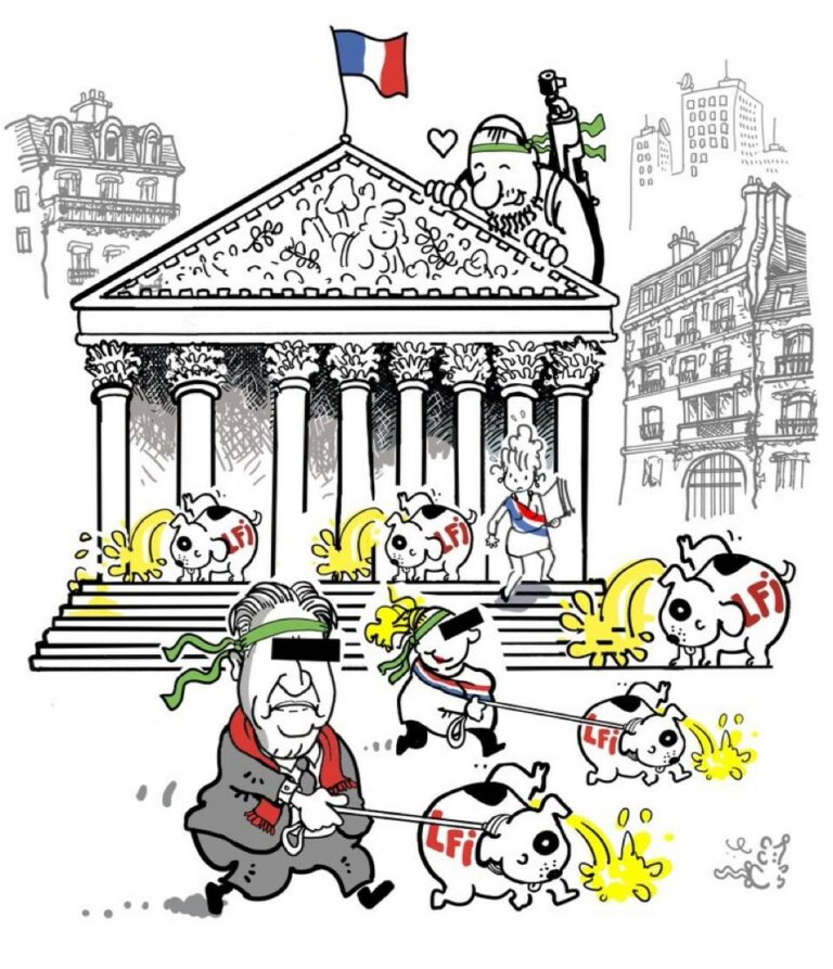 LFI, dessin de Plantu