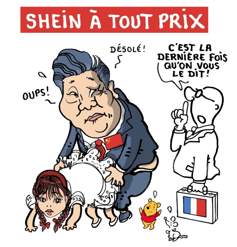Le scandale des poupées sexuelles pédopornographique Shein, dessin de Plantu