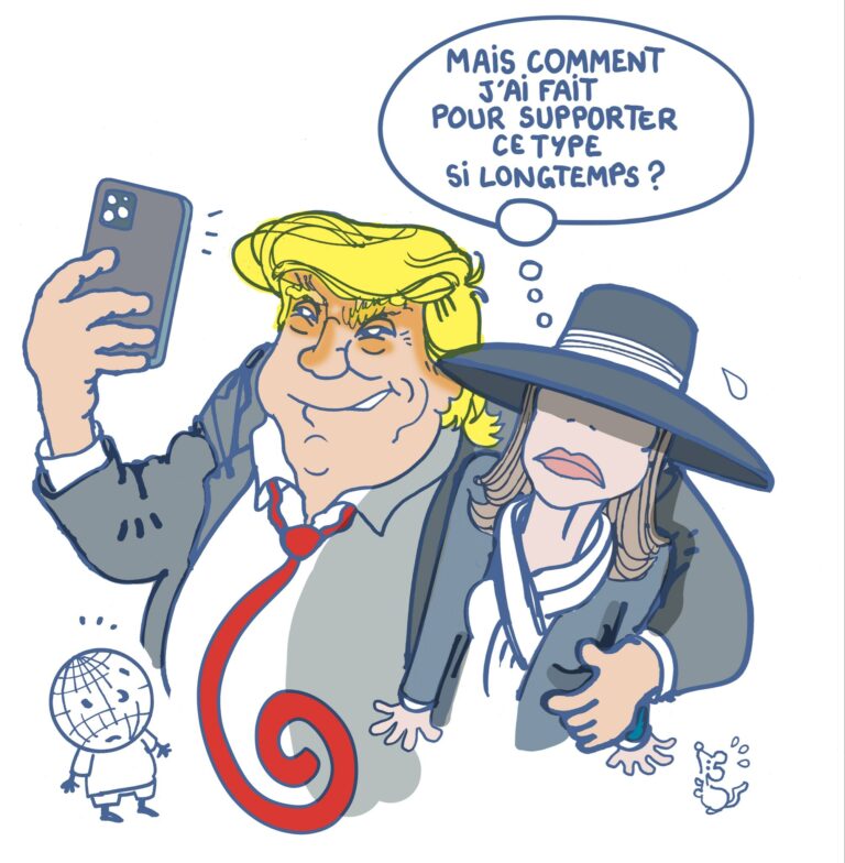 Melania, dessin de Plantu