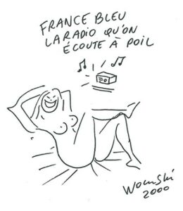 France bleu, dessin de Wolinski