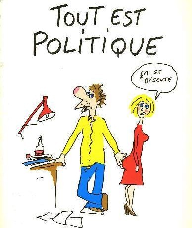 Tout est politique, dessin de Wolinski