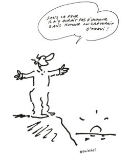 Sans humour, dessin de Wolinski