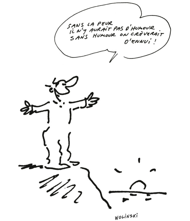 Sans humour, dessin de Wolinski
