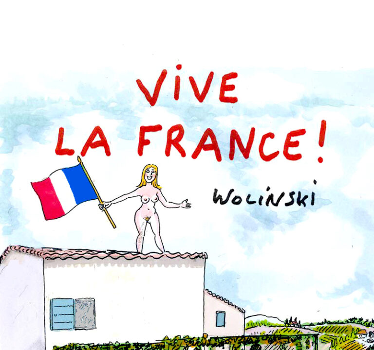 Vive la France, dessin de Wolinski