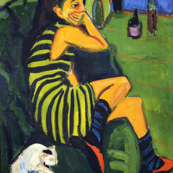 Femme artiste (1910) d'Ernst Ludwig Kirchner