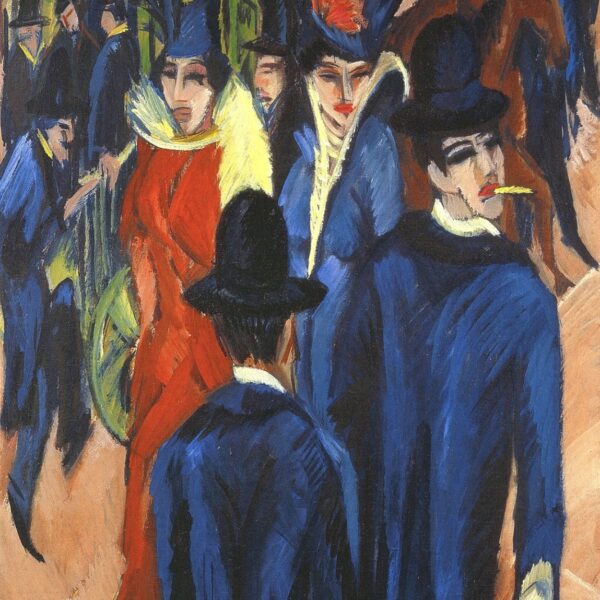 Scène de rue à Berlin (1913) d'Ernst Ludwig Kirchner
