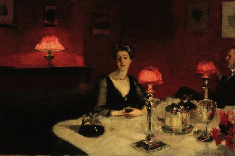 Le verre de Porto (1884) de Singer Sargent