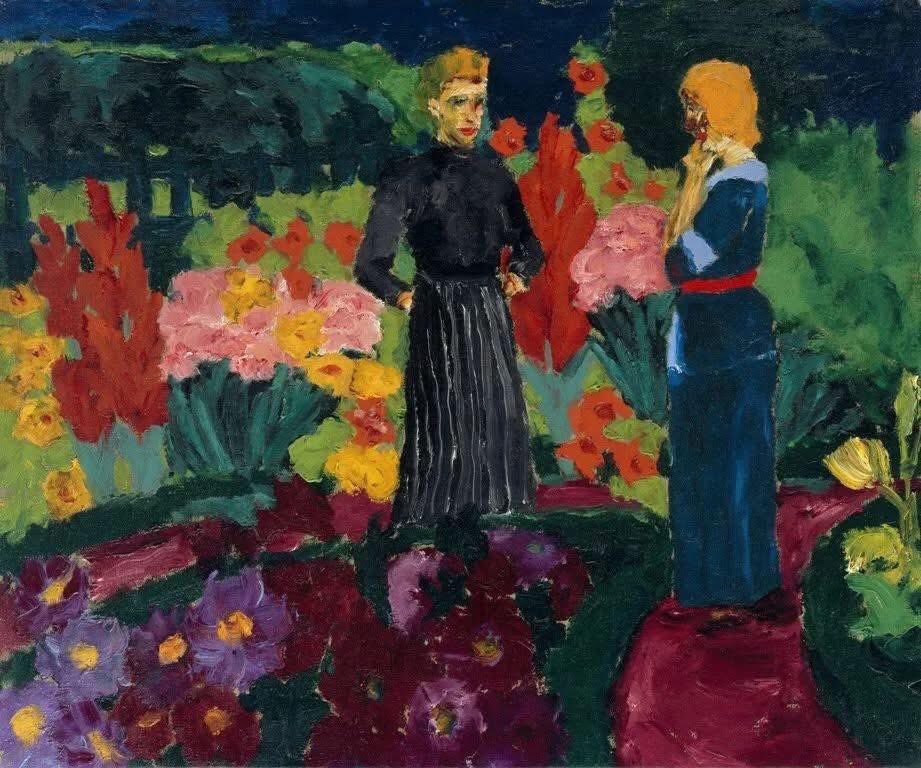 Femme au jardin (1915) par Emil Nolde
