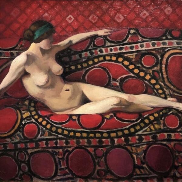 Nu au canapé rouge (1913) par Albert Marquet
