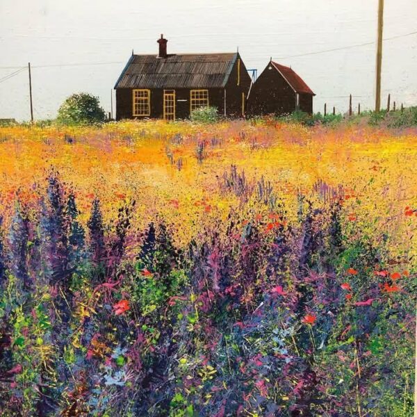 Couleurs de Dungeness (2025), Encre et acrylique sur papier de Paul Evans