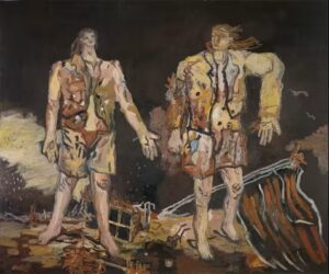 Les Grands Amis par Georg Baselitz