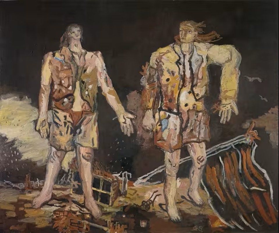 Les Grands Amis par Georg Baselitz