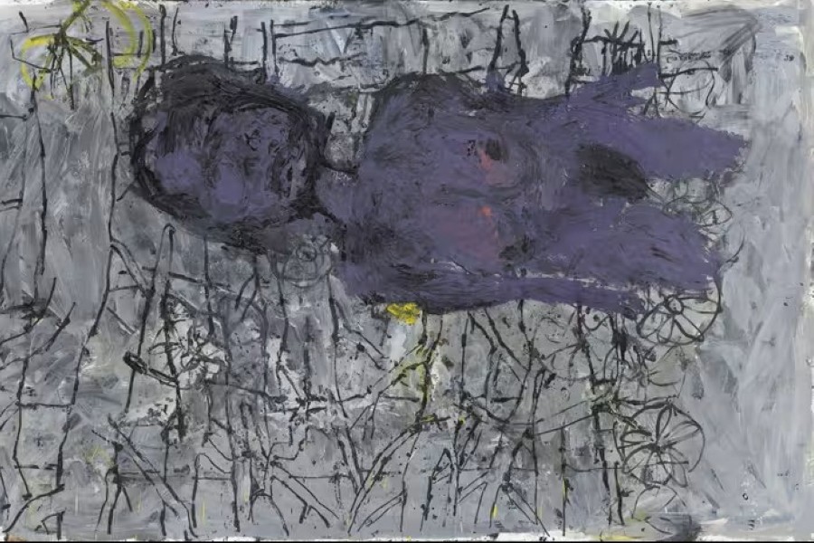 Tableau-vingt-neuf (détail) de Georg baselitz