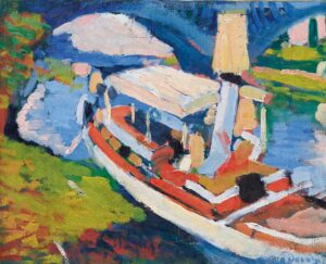 Bateau sur La Seine, environs de Paris par André Derain